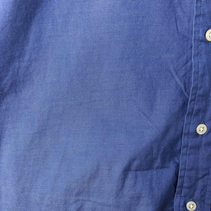 Ralph Lauren YARMOUTH long sleeve button down shirt, men's size L cotton blue type Vintage Second Hand