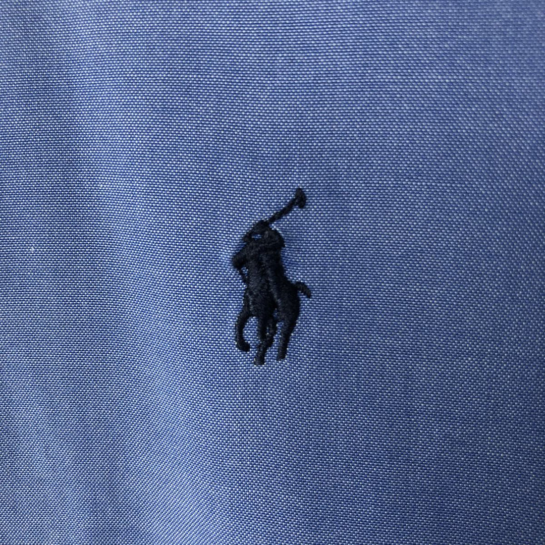 Ralph Lauren Classic Fit Long Sleeve Button Down Shirt, Men's Size L cotton blue type Vintage Second Hand