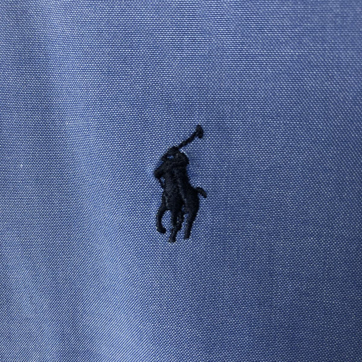 Ralph Lauren Classic Fit Long Sleeve Button Down Shirt, Men's Size L cotton blue type Vintage Second Hand