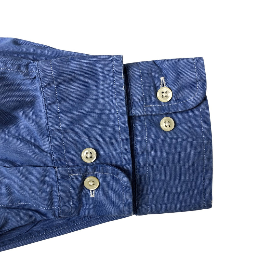 Ralph Lauren Classic Fit Long Sleeve Button Down Shirt, Men's Size L cotton blue type Vintage Second Hand