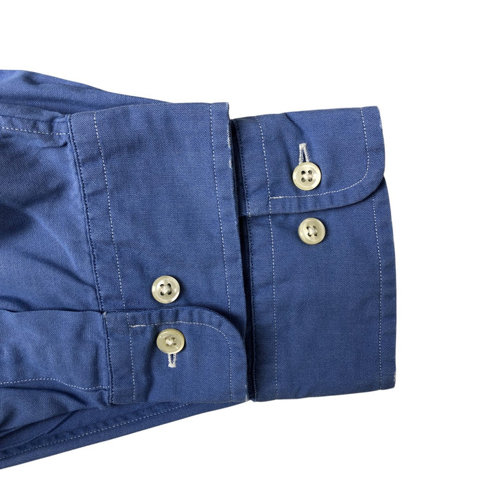 Ralph Lauren Classic Fit Long Sleeve Button Down Shirt, Men's Size L cotton blue type Vintage Second Hand