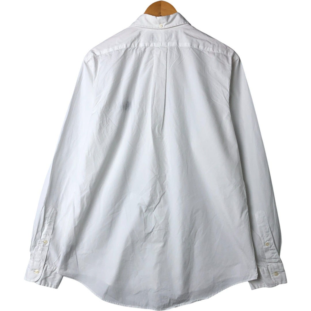 Ralph Lauren CUSTOM FIT long sleeve button down shirt, men's size L cotton white type Vintage Second Hand