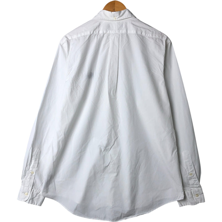 Ralph Lauren CUSTOM FIT long sleeve button down shirt, men's size L cotton white type Vintage Second Hand