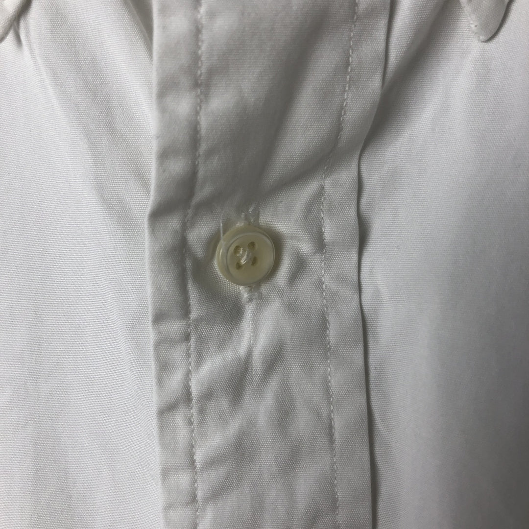Ralph Lauren CUSTOM FIT long sleeve button down shirt, men's size L cotton white type Vintage Second Hand