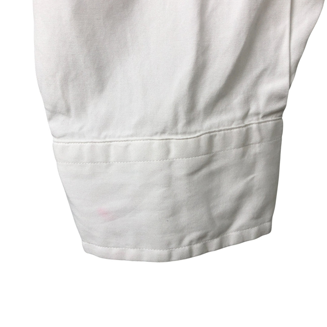 Ralph Lauren CUSTOM FIT long sleeve button down shirt, men's size L cotton white type Vintage Second Hand