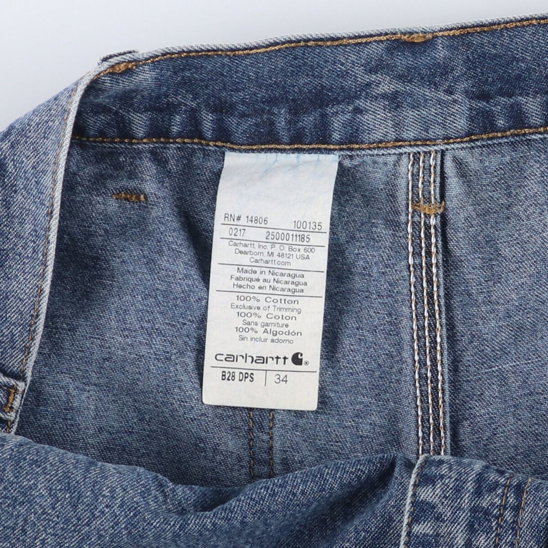 Carhartt Denim Painter Shorts, Shorts, Men's, W34 equivalent cotton blue type Vintage Second Hand