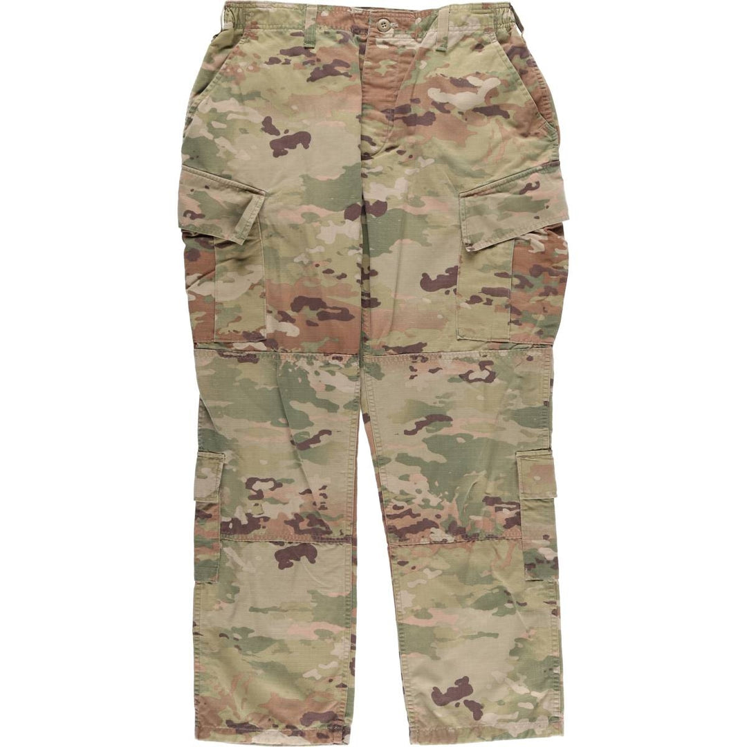 Genuine US military camouflage pattern multicam camo military cargo pants made in USA men's size w34 cotton Khaki type Vintage Second Hand