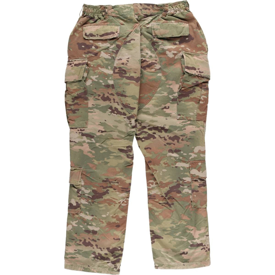 Genuine US military camouflage pattern multicam camo military cargo pants made in USA men's size w34 cotton Khaki type Vintage Second Hand