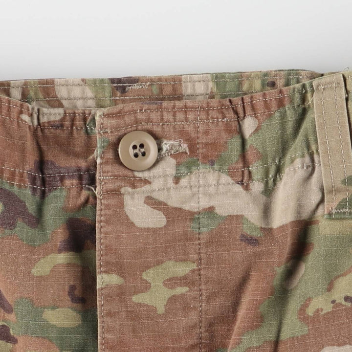 Genuine US military camouflage pattern multicam camo military cargo pants made in USA men's size w34 cotton Khaki type Vintage Second Hand