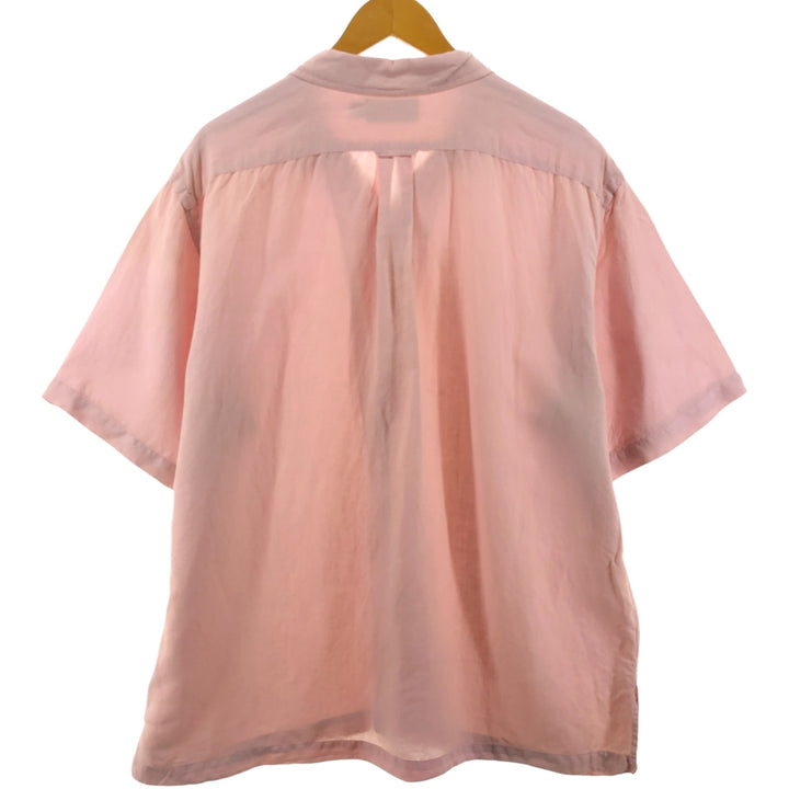 Ralph Lauren POLO by Ralph Lauren short sleeve open collar linen shirt men's XL size linen pink type Vintage Second Hand