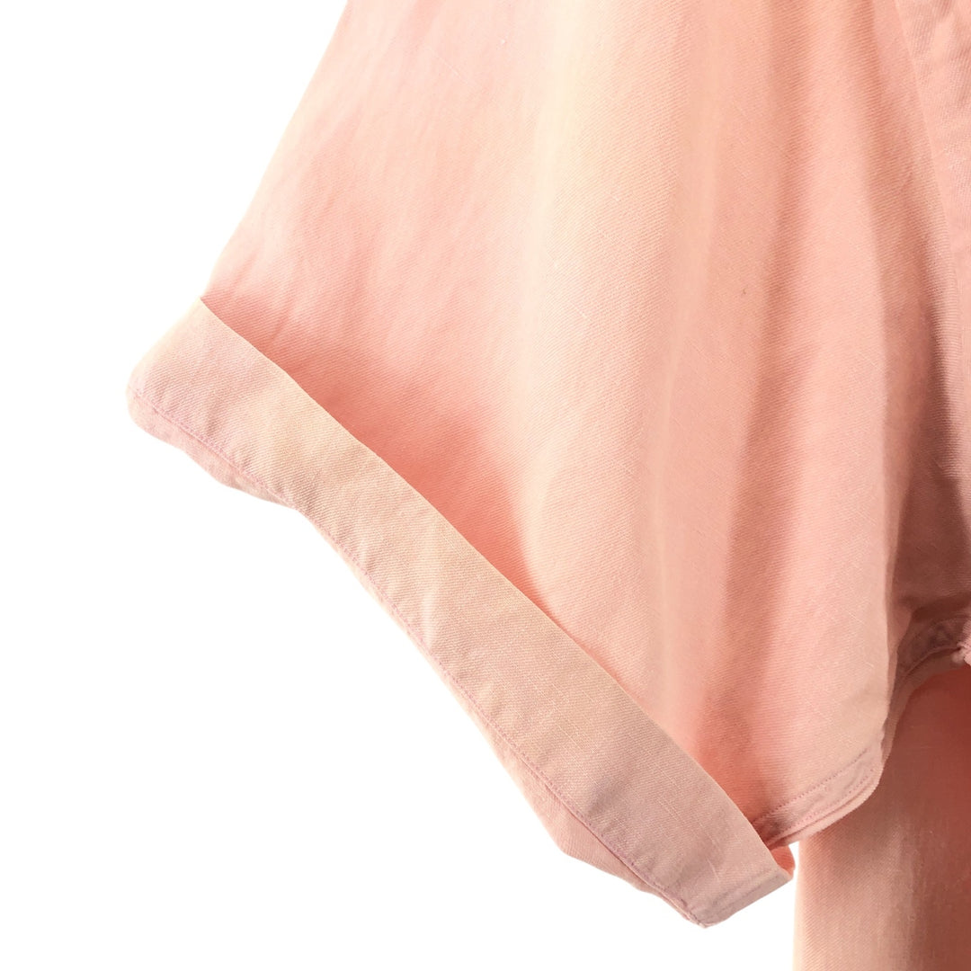 Ralph Lauren POLO by Ralph Lauren short sleeve open collar linen shirt men's XL size linen pink type Vintage Second Hand