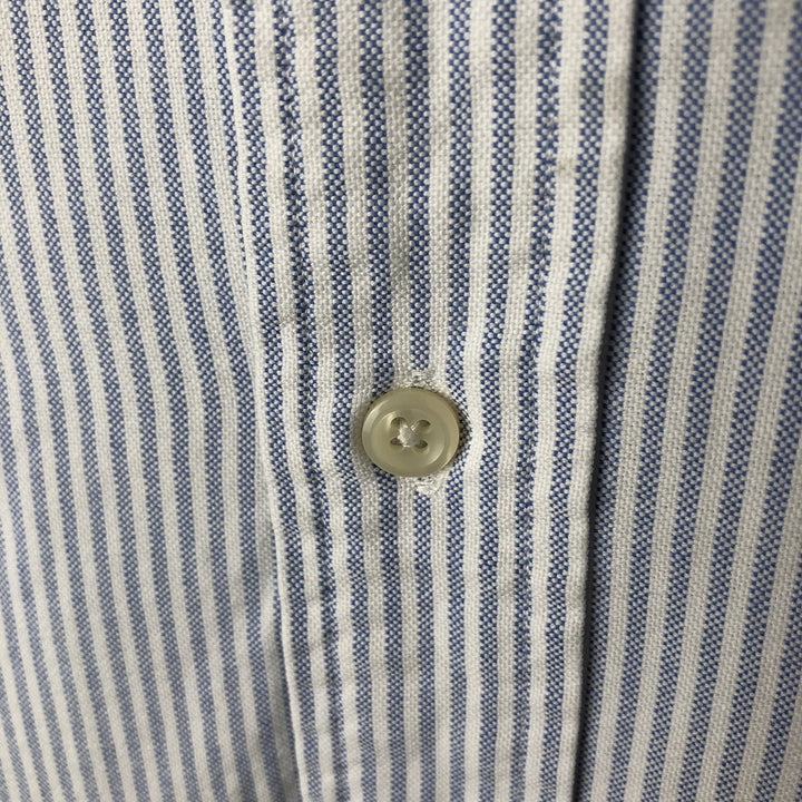 Ralph Lauren YARMOUTH Long Sleeve Button-Down Striped Shirt, Men's Size L cotton white type Vintage Second Hand