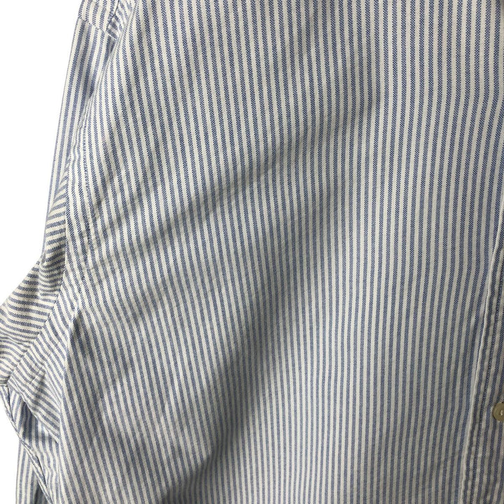 Ralph Lauren YARMOUTH Long Sleeve Button-Down Striped Shirt, Men's Size L cotton white type Vintage Second Hand