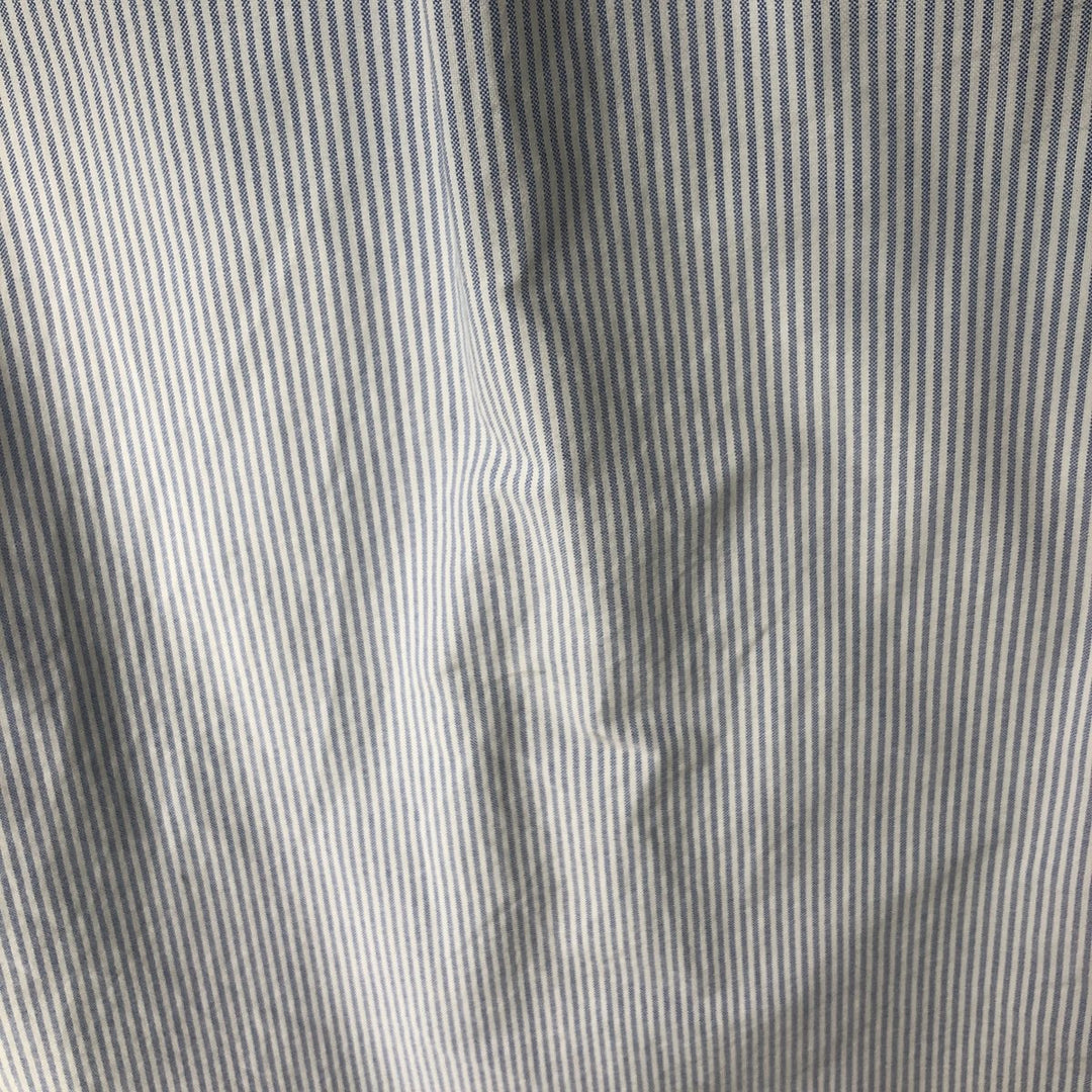 Ralph Lauren YARMOUTH Long Sleeve Button-Down Striped Shirt, Men's Size L cotton white type Vintage Second Hand