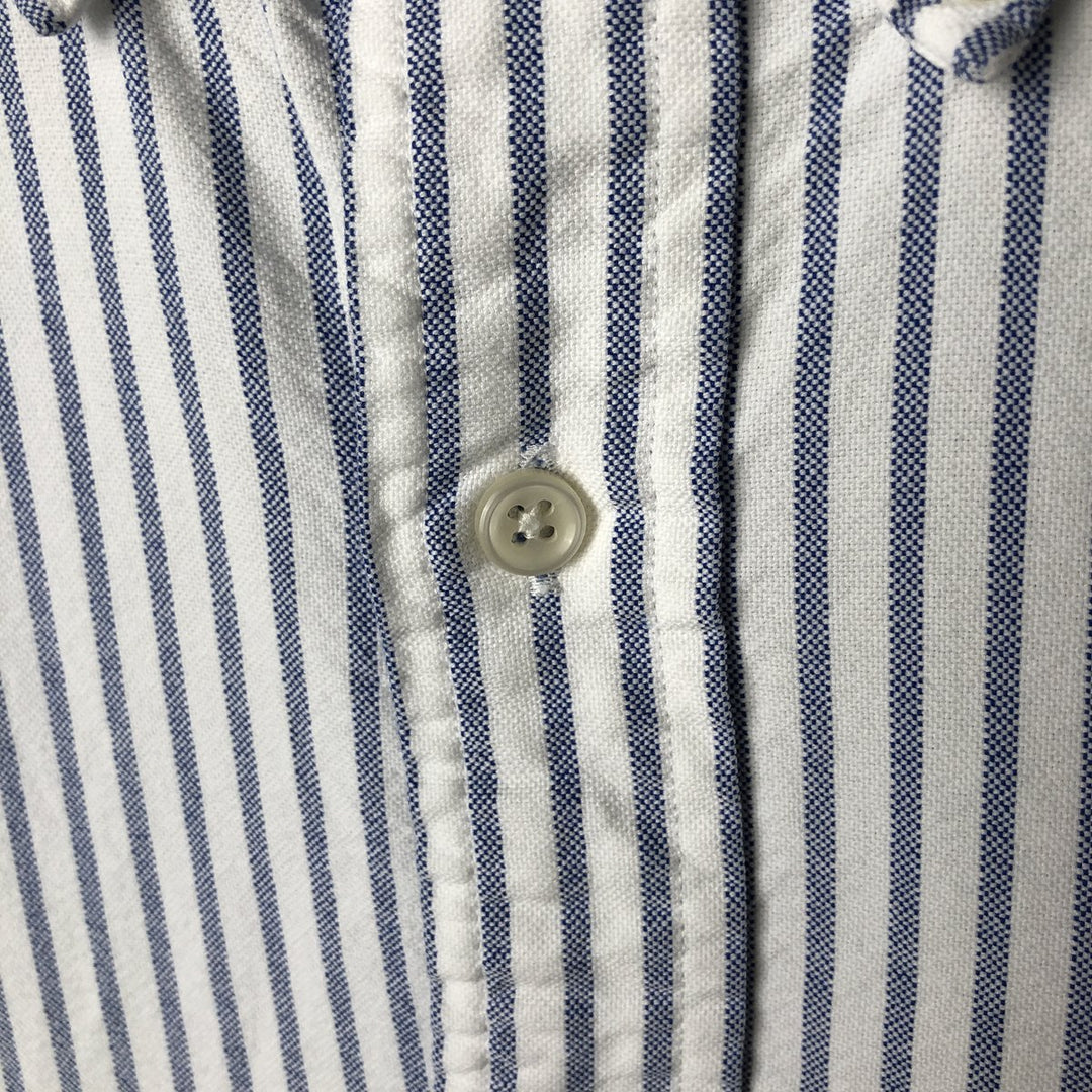 Ralph Lauren CUSTOM FIT long sleeve button down striped shirt men's size L cotton white type Vintage Second Hand
