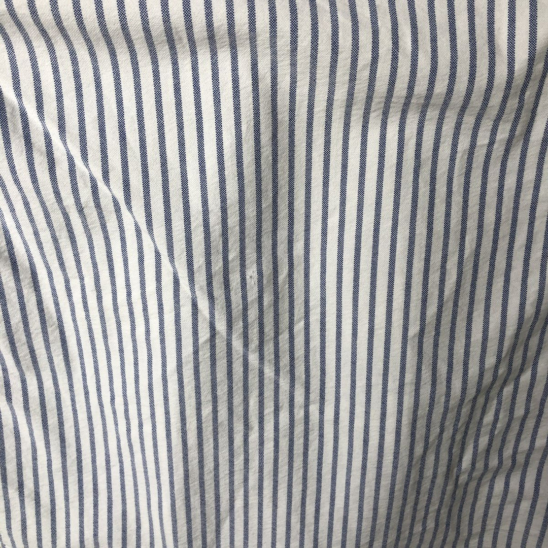 Ralph Lauren CUSTOM FIT long sleeve button down striped shirt men's size L cotton white type Vintage Second Hand
