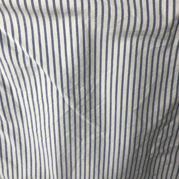 Ralph Lauren CUSTOM FIT long sleeve button down striped shirt men's size L cotton white type Vintage Second Hand
