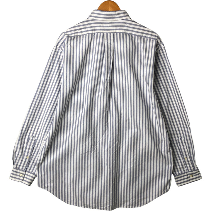 Ralph Lauren YARMOUTH Long Sleeve Button-Down Striped Shirt, Men's XL cotton white type Vintage Second Hand