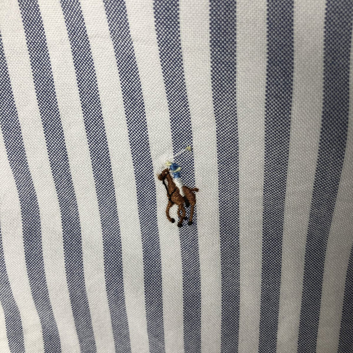 Ralph Lauren YARMOUTH Long Sleeve Button-Down Striped Shirt, Men's XL cotton white type Vintage Second Hand