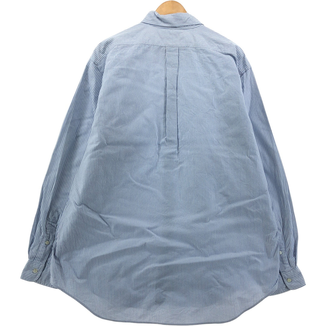 Ralph Lauren YARMOUTH Long Sleeve Button-Down Striped Shirt, Men's XL cotton white type Vintage Second Hand