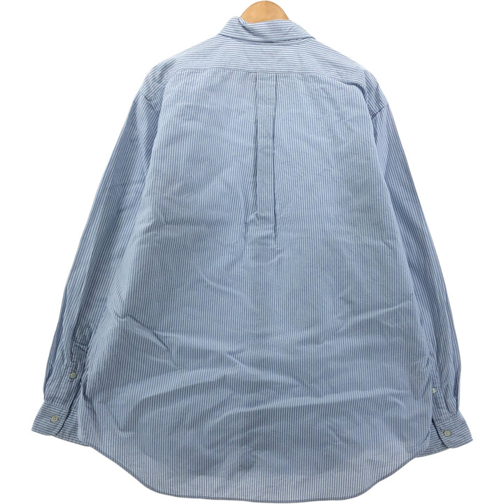 Ralph Lauren YARMOUTH Long Sleeve Button-Down Striped Shirt, Men's XL cotton white type Vintage Second Hand