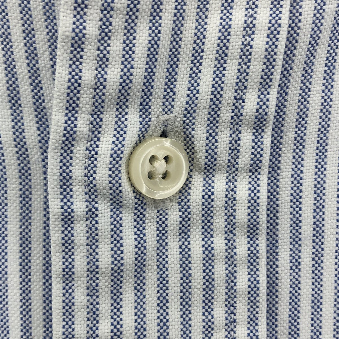Ralph Lauren YARMOUTH Long Sleeve Button-Down Striped Shirt, Men's XL cotton white type Vintage Second Hand