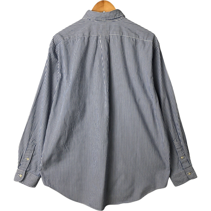 Ralph Lauren YARMOUTH Long Sleeve Button-Down Striped Shirt, Men's XL cotton white type Vintage Second Hand