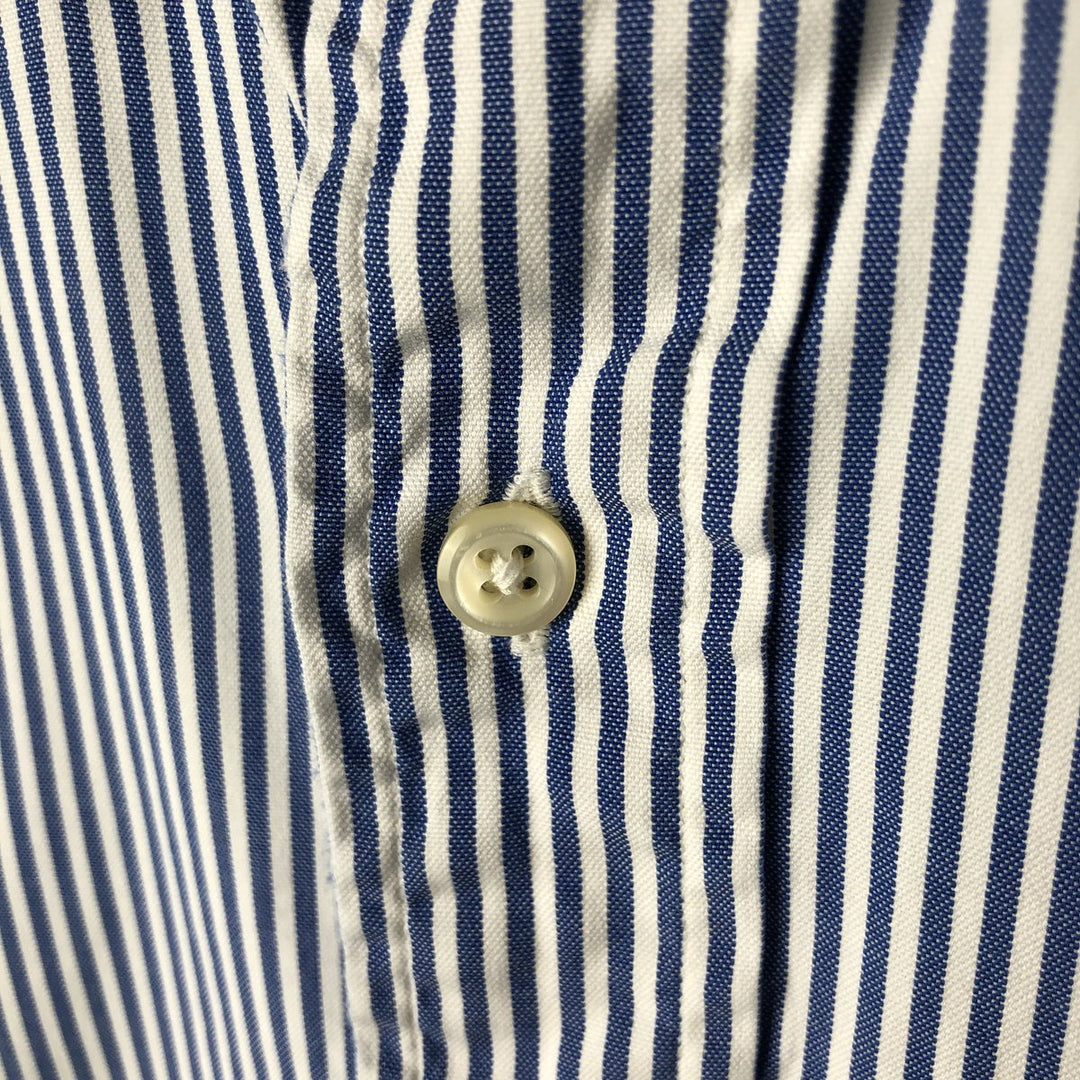 Ralph Lauren YARMOUTH Long Sleeve Button-Down Striped Shirt, Men's XL cotton white type Vintage Second Hand