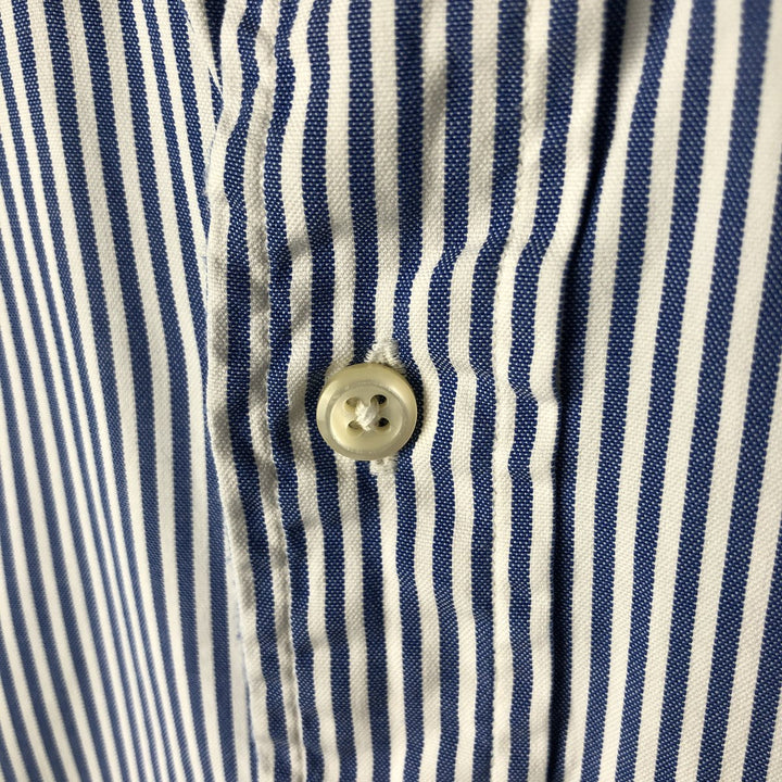 Ralph Lauren YARMOUTH Long Sleeve Button-Down Striped Shirt, Men's XL cotton white type Vintage Second Hand