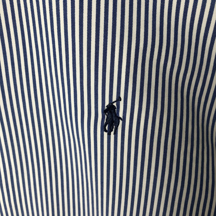 Ralph Lauren YARMOUTH Long Sleeve Button-Down Striped Shirt, Men's XL cotton white type Vintage Second Hand