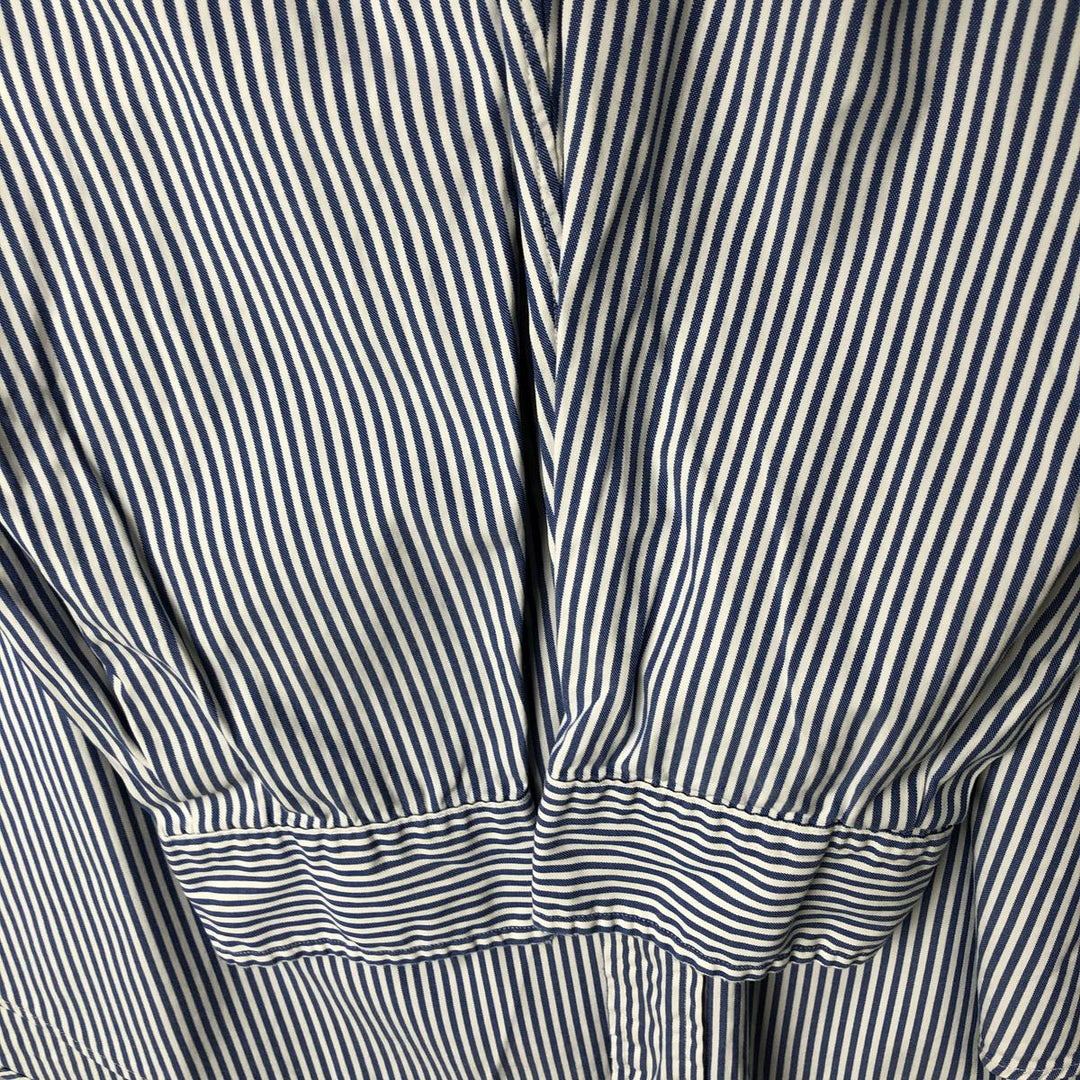 Ralph Lauren YARMOUTH Long Sleeve Button-Down Striped Shirt, Men's XL cotton white type Vintage Second Hand