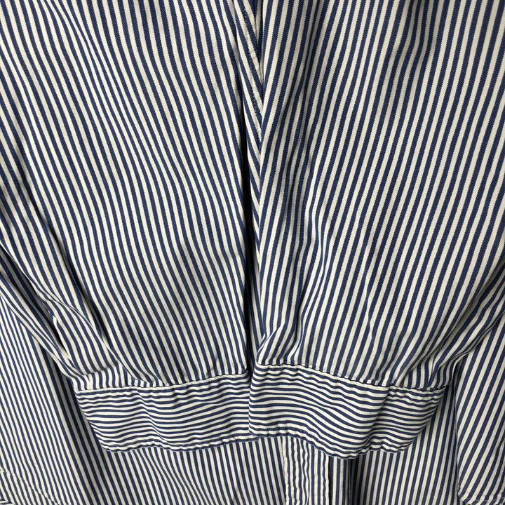Ralph Lauren YARMOUTH Long Sleeve Button-Down Striped Shirt, Men's XL cotton white type Vintage Second Hand