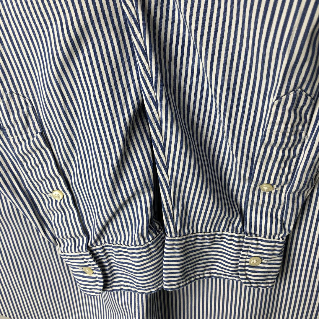 Ralph Lauren YARMOUTH Long Sleeve Button-Down Striped Shirt, Men's XL cotton white type Vintage Second Hand