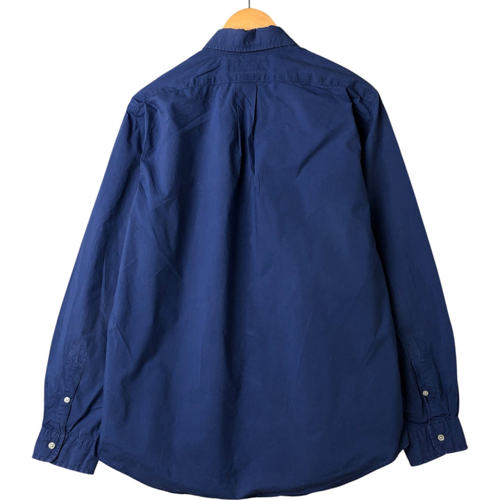 Ralph Lauren CUSTOM FIT long sleeve button down shirt, men's size L cotton Blue type light blue Vintage Second Hand
