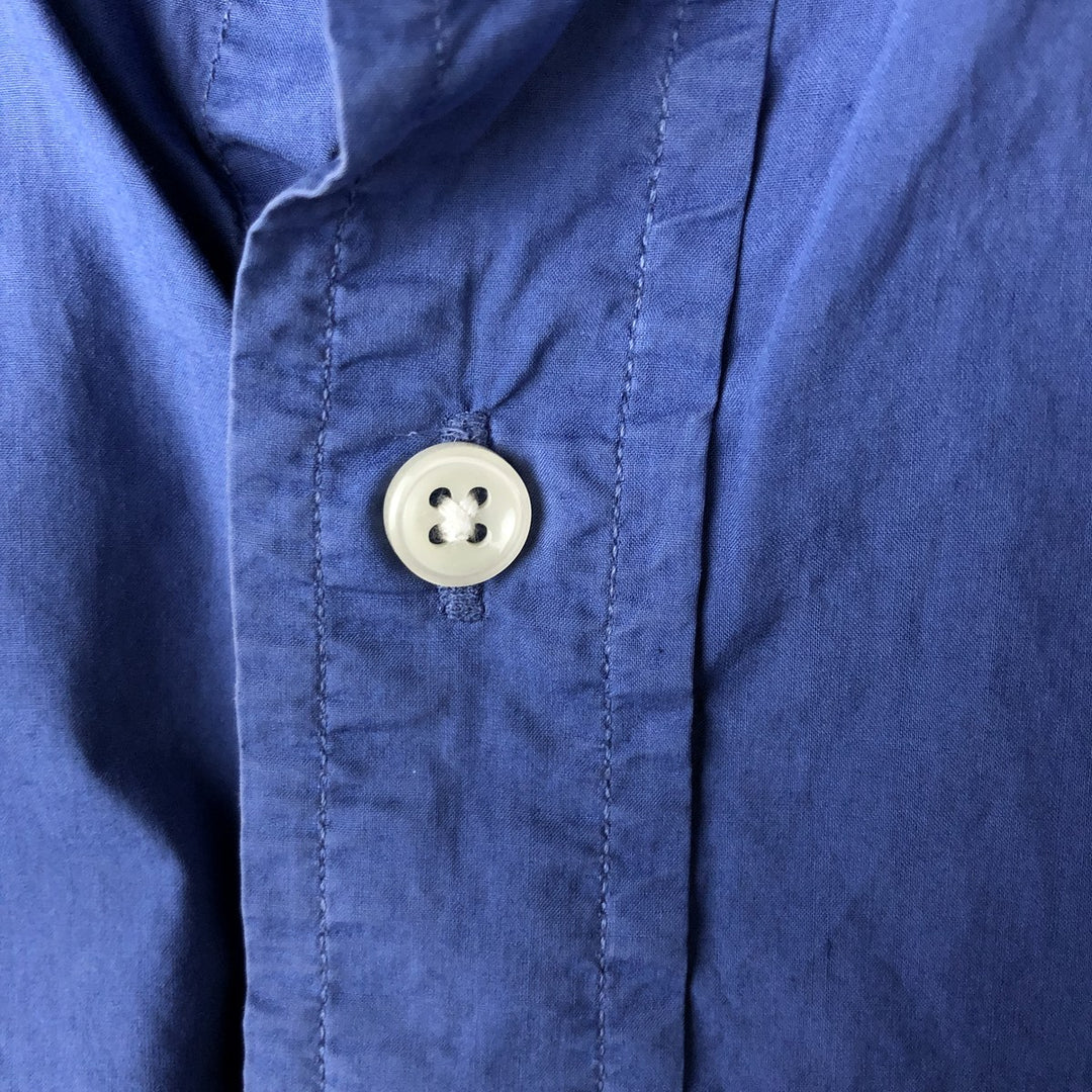 Ralph Lauren CUSTOM FIT long sleeve button down shirt, men's size L cotton Blue type light blue Vintage Second Hand