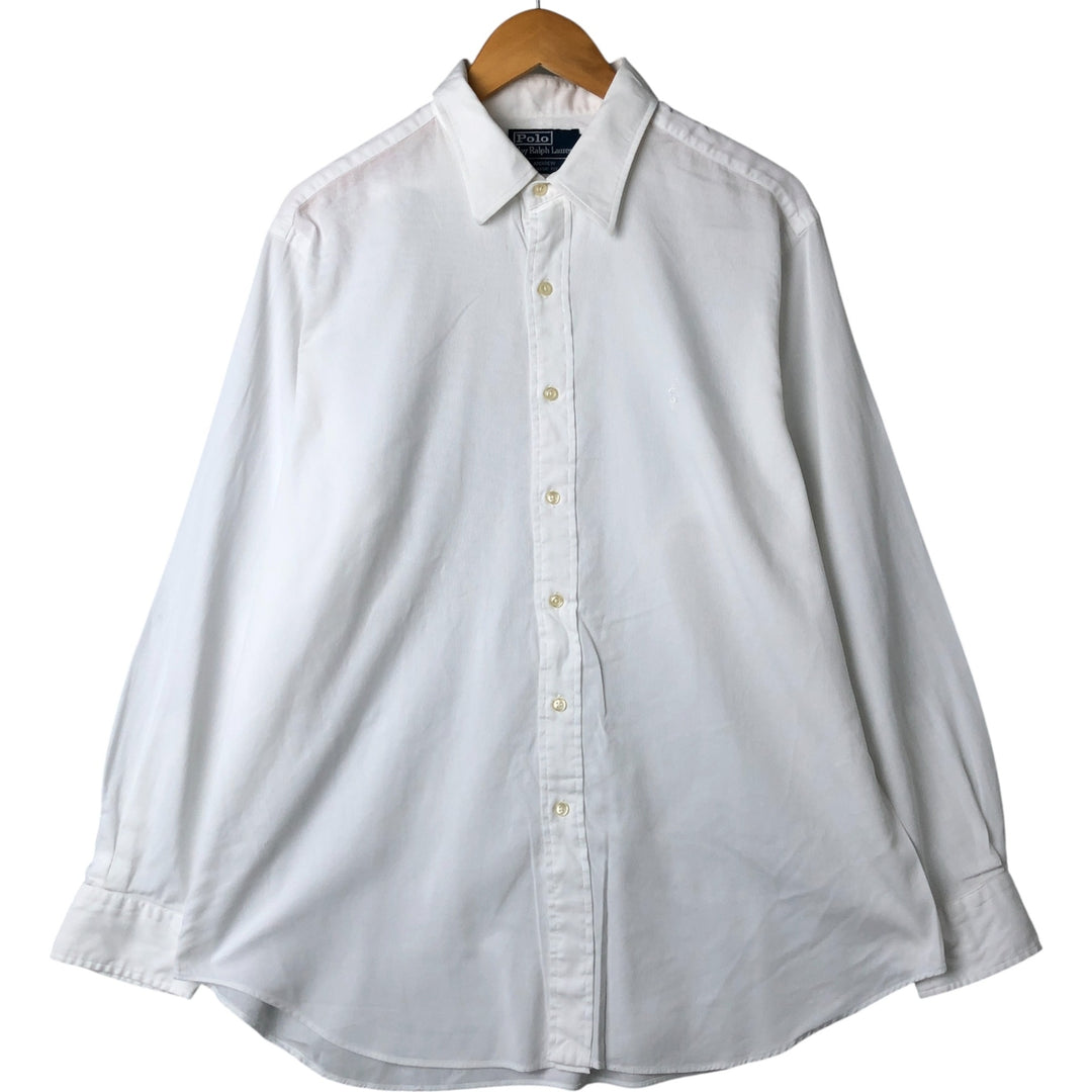 Ralph Lauren POLO by Ralph Lauren ANDREW CLASSIC FIT long sleeve dress shirt, men's XL size cotton white type Vintage Second Hand