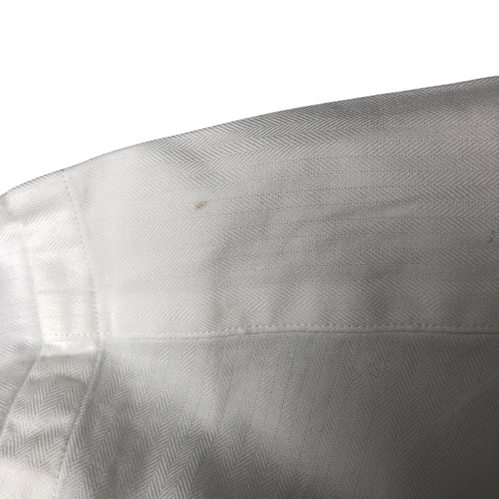Ralph Lauren YARMOUTH long sleeve button down shirt, men's size L cotton white type Vintage Second Hand