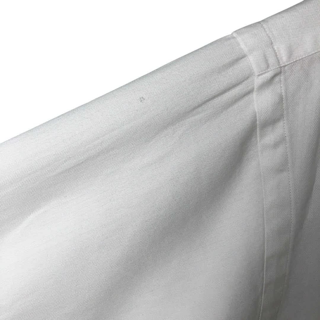 Ralph Lauren YARMOUTH long sleeve button down shirt, men's size L cotton white type Vintage Second Hand