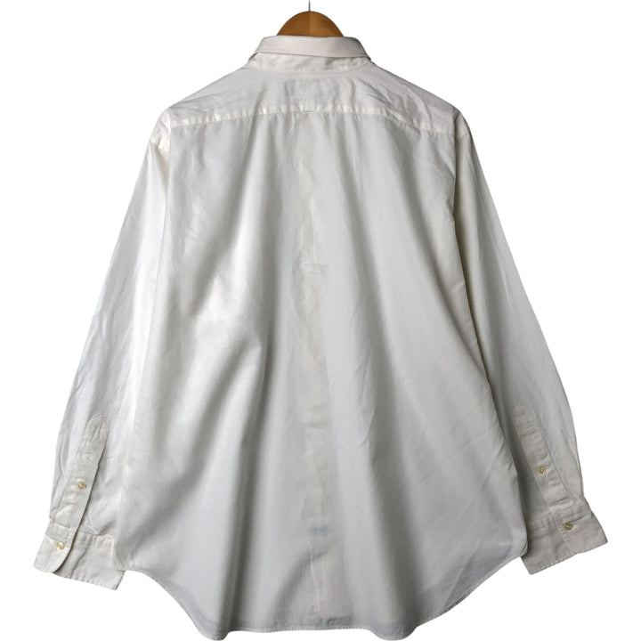 Ralph Lauren POLO by Ralph Lauren ANDREW long sleeve cotton shirt, men's XL size cotton white type Vintage Second Hand