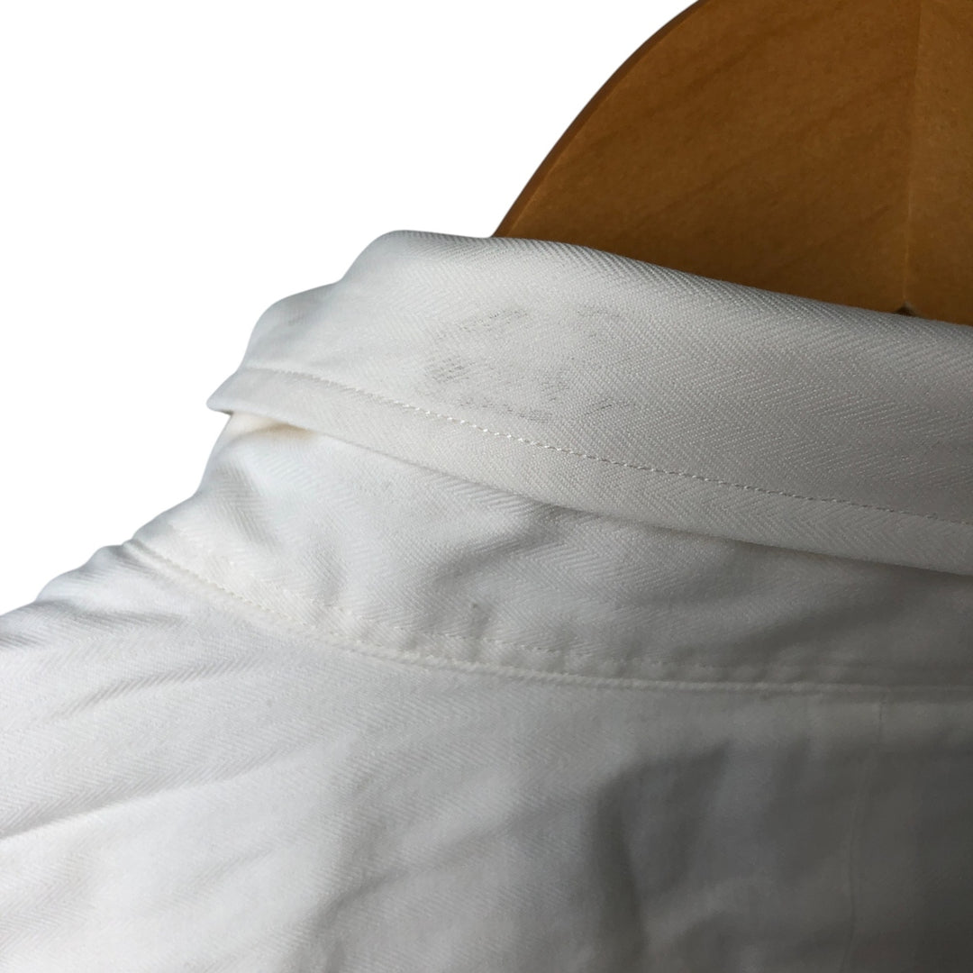 Ralph Lauren POLO by Ralph Lauren ANDREW long sleeve cotton shirt, men's XL size cotton white type Vintage Second Hand