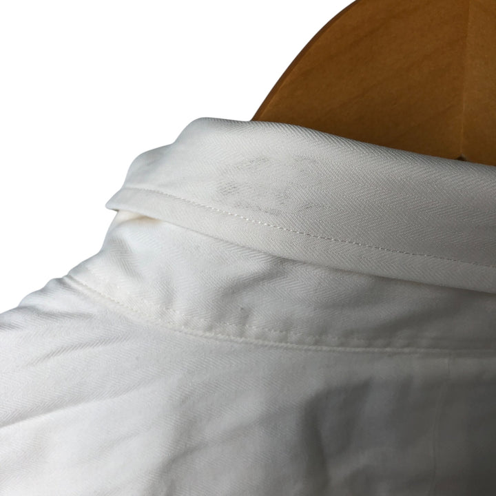 Ralph Lauren POLO by Ralph Lauren ANDREW long sleeve cotton shirt, men's XL size cotton white type Vintage Second Hand