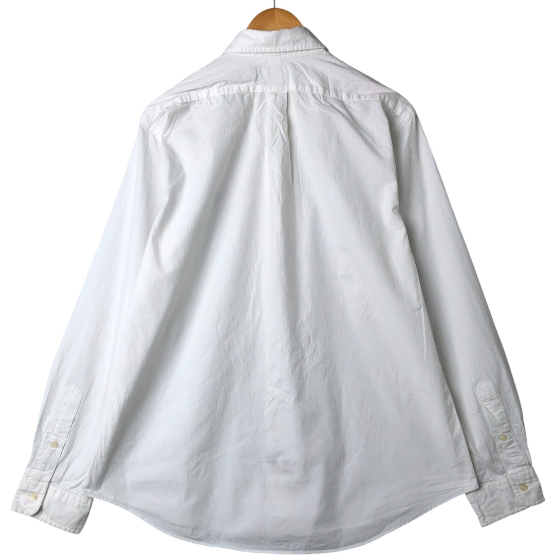 Ralph Lauren CUSTOM FIT long sleeve button down shirt, men's size L cotton white type Vintage Second Hand