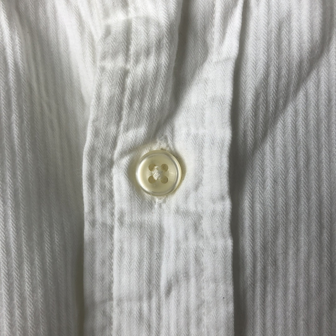 Ralph Lauren CUSTOM FIT long sleeve button down shirt, men's size L cotton white type Vintage Second Hand