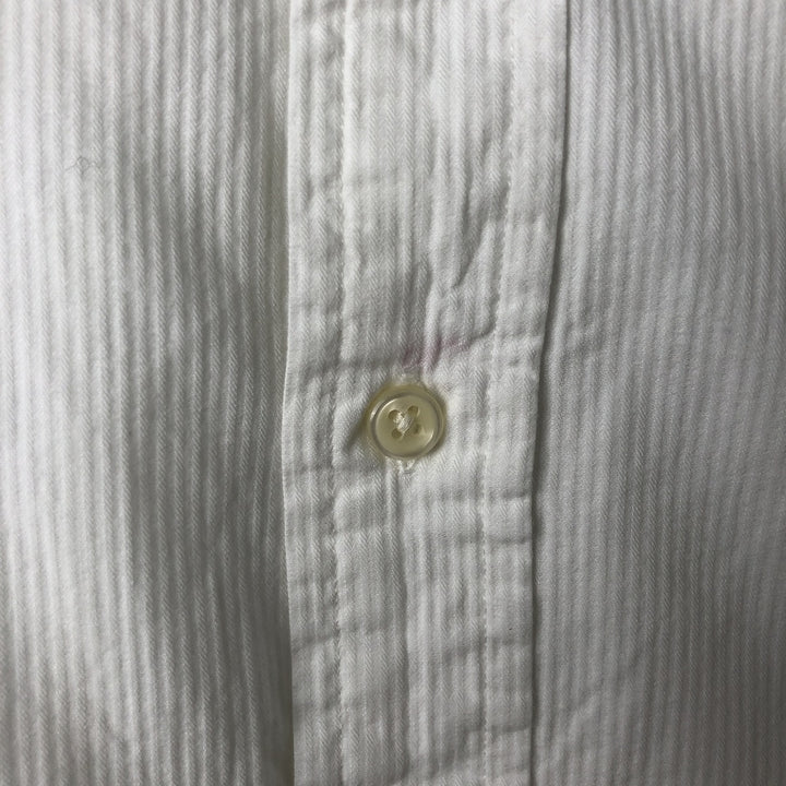 Ralph Lauren CUSTOM FIT long sleeve button down shirt, men's size L cotton white type Vintage Second Hand