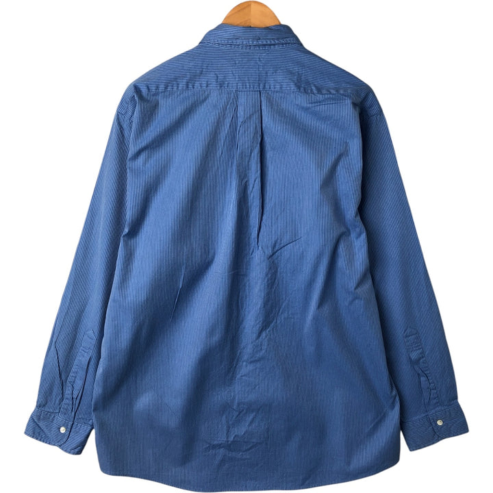 Brooks Brothers Est.1818 Long Sleeve Button-Down Striped Shirt, Men's Size L cotton blue type Vintage Second Hand