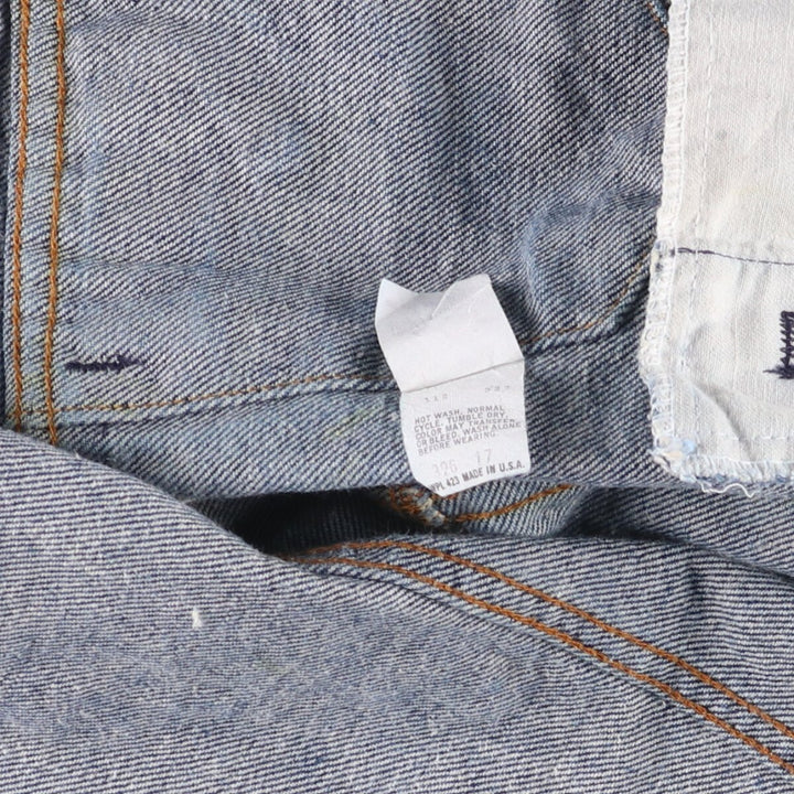 90'S Levi's 70506-0216 denim jacket, denim jacket, made in USA, women's size S, vintage cotton blue type Vintage Second Hand