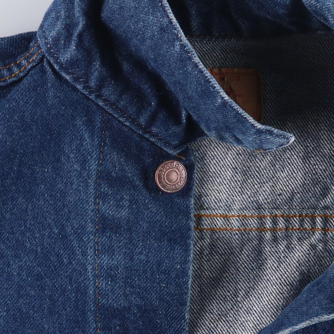 90'S Levi's 70506-0216 denim jacket, denim jacket, made in USA, women's size S, vintage cotton blue type Vintage Second Hand