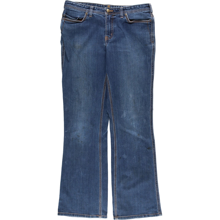 Carhartt ORIGINAL FIT Flare Cut Denim Pants Women's XL (w32) cotton blue type Vintage Second Hand