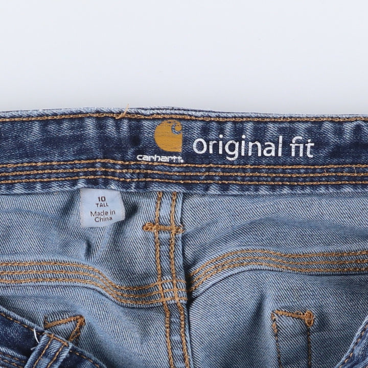 Carhartt ORIGINAL FIT Flare Cut Denim Pants Women's XL (w32) cotton blue type Vintage Second Hand