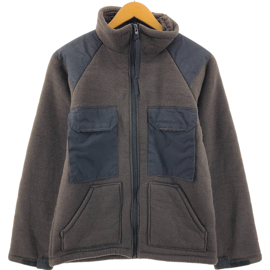 Authentic 1990'S US Military ECWCS Gen. 1 Bear Jacket, Military Fleece Jacket, Made in USA, Small, Men's Size Small, Vintage polyester brown type Vintage Second Hand